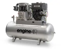 Compresor de aer cu piston, motor Kohler - 7.52 kW, 1038 L/min, 14 bari - Rezervor 270 Litri - ABAC-engineAIR-11/270-14-ES-Diesel