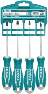 Set de șurubelnițe TOTAL - CrV, PH, SL, 4 bucăți