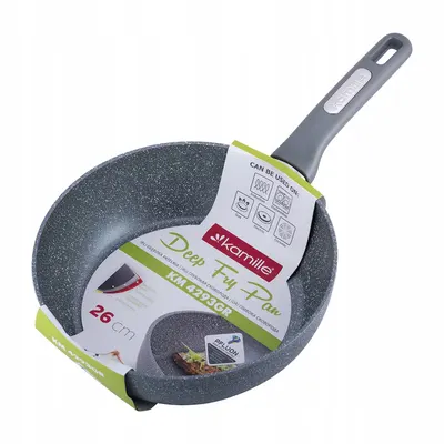 Tigaie adâncă Kamille, granit, 26 cm, antiaderentă, gri Engros