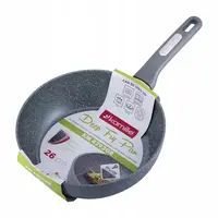 Tigaie adâncă Kamille, granit, 26 cm, antiaderentă, gri Engros