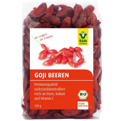 Fructe de goji organice, 100 g, Raab Vitalfood