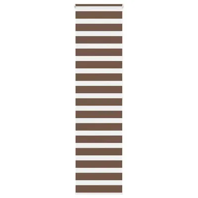 vidaXL Jaluzea tip zebra maro lățime țesătură 50,9 cm poliester