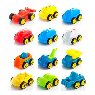 Set de 12 masinute Minimobil 12 cm
