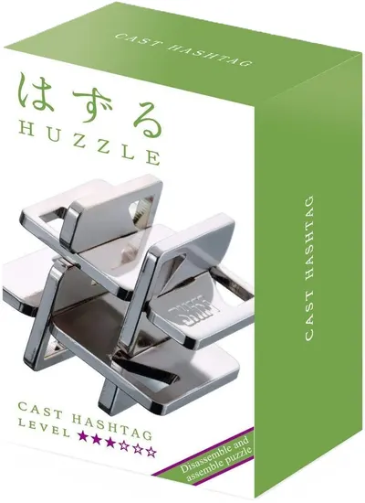 Puzzle logic metalic Hanayama - Cast Puzzle Hashtag Huzzle