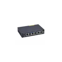 PoE Ethernet switch 1 Gigabit cu power supply and DIN rail fixing accessory