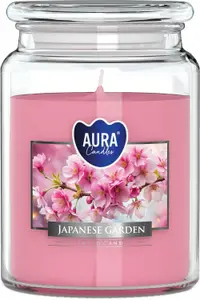 Lumânare parfumată Bispol Aura - Japanese Garden, 500 g