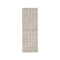 Covor tip traversă bej țesut manual din lână 80x230 cm Mosaic Sandstone – Lorena Canals