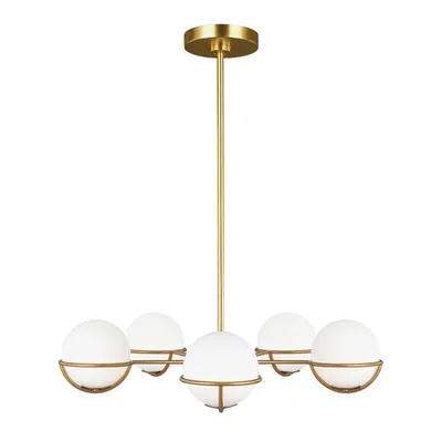 Corp de iluminat suspendat, lustra Apollo 5 Light Chandelier – Burnished Brass