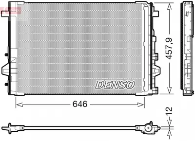Radiator AC condensator cu uscator potrivit MERCEDES A (W176), B SPORTS TOURER (W246, W242), CLA (C117), CLA SHOOTING BRAKE (X117), GLA (X156) 1.5D-Electric 11.11