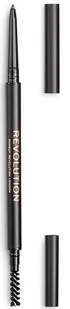 Makeup Revolution Creion pentru sprâncene cu pensulă Precise, Light Brown