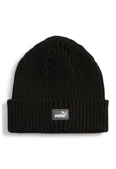 Caciula striata cu aplicatie logo Classic - Negru