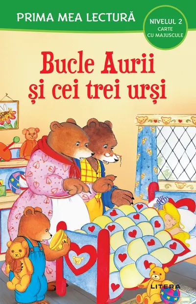 Prima mea lectura. Bucle aurii si cei trei ursi. Carte cu majuscule (Nivelul 2)
