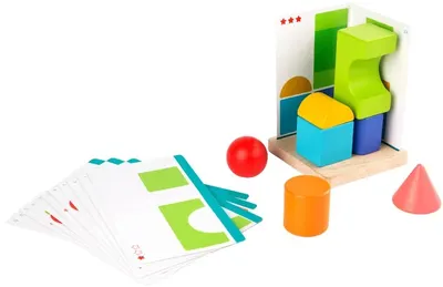Joc educativ din lemn Lucy&Leo - Introducere în geometrie