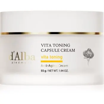 d'Alba Vita Toning Capsule Cream crema puternic hidratanta pentru o piele mai luminoasa