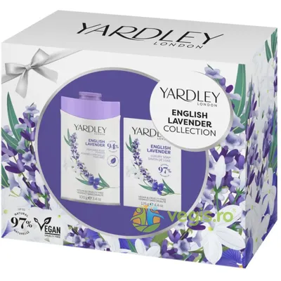 Set Duo English Lavender Collection Pudra de Corp 100g + Sapun cu Parfum de Lavanda Englezeasca 120g
