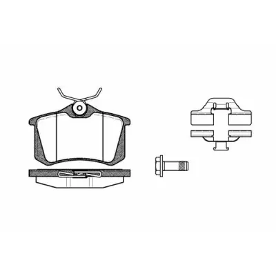 Set placute frana, frana disc REMSA 0263.03