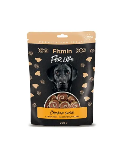 FITMIN For Life Chicken Sushi sushi cu pui 200 g recompensă pentru câini