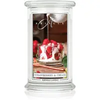 Kringle Candle Classic Strawberries & Cream lumânare parfumată