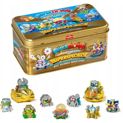 Set 9 figurine in cutie metalica SuperThings Power Machines Seria 7
