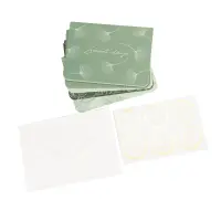 Set 6 felicitări diferite model floral cu text și sticker - verde - Default Title