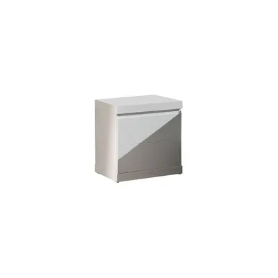 Noptieră Vipack Lara White, lățime 44 cm, alb