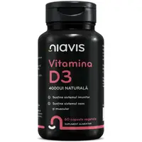 Vitamina D3 4000 UI naturala, 60 capsule, Niavis