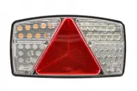 Stop spate stanga (LED, 10 30V, cu intermitent, cu far ceata, lumina de marsarier, cu stop, lumina de parcare, reflector triunghiular lungime cablu: 0,5m) potrivit SCANIA