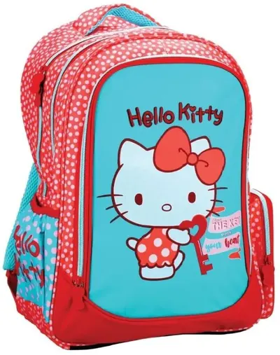 Ghiozdan școlar GIM Hello Kitty - Red
