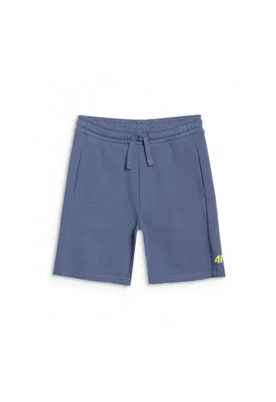 Pantaloni scurti sport baieti - albastru - bumbac si poliester - fara captuseala - cu 2 buzunare