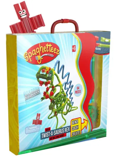 Constructor Spaghetteez - Twist-A-Saurus Rex, 64 piese