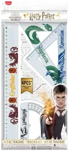 Set de desen Maped Harry Potter - 4 piese, cu rigla de 30 cm