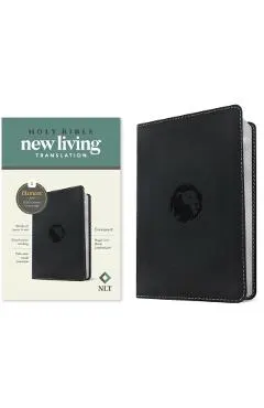 NLT Compact Bible, Filament Enabled (Leatherlike, Regal Lion Black, Red Letter)