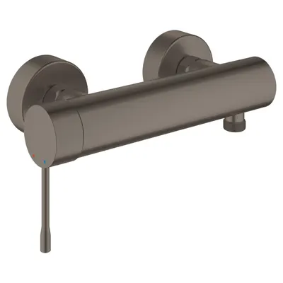 Baterie dus Grohe Essence 33636AL1, monocomanda, cartus ceramic, limitator, elemente fixare ascunse, Brushed Hard Graphite