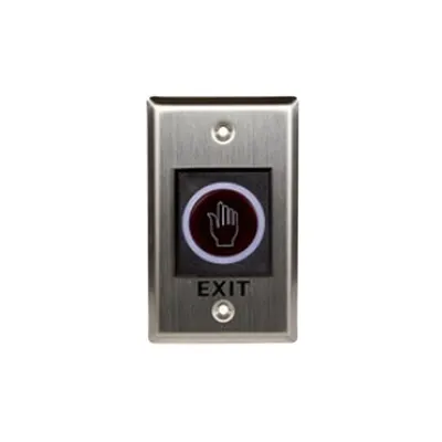 Buton cerere iesire touchless ZKTeco ACC-ECO-PUSH-TLEB102, NO/NC/COM, indicator LED, ingropat