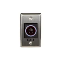 Buton cerere iesire touchless ZKTeco ACC-ECO-PUSH-TLEB102, NO/NC/COM, indicator LED, ingropat