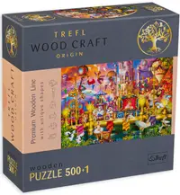 Puzzle din lemn Trefl din 500+1 de piese - O lume magica