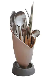 UB Suport decorativ pentru ustensile stil ghivechi cu scurgere