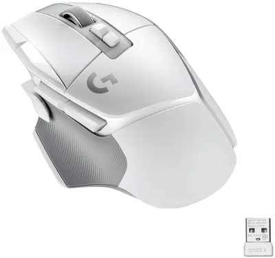Mouse de gaming Logitech - G502 X Lightspeed EER2, optic, alb