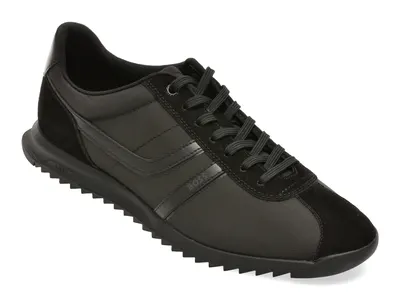 Pantofi sport BOSS negri, 8479, din material textil