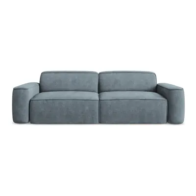 Canapea albastru prăfuit cu tapițerie din chenille 244 cm Omao – Makamii