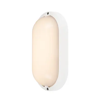 Corp iluminat TAVAN, Terang 270 de Luminita perete, alb in aer liber de perete sI TAVAN de lumina, LED-uri, 3000K, IP44, ovale, de culoare alba, 23W