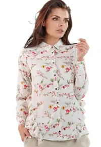 Camasa de dama cu maneci lungi - Infinite You - Gwenenes - ecru - Ecru