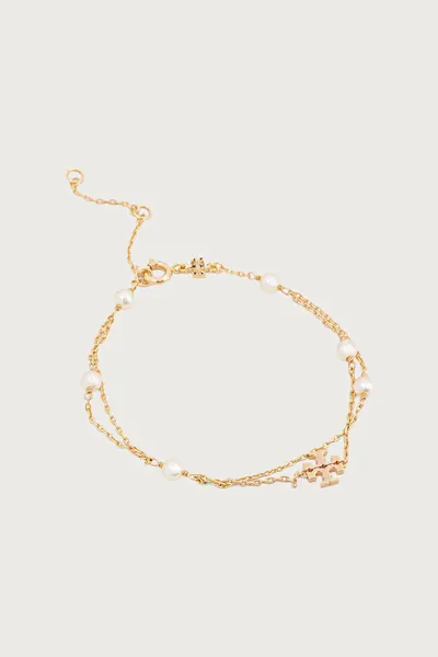 Tory Burch brățară pentru femei placată cu aur Moondance