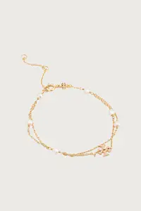 Tory Burch brățară pentru femei placată cu aur Moondance