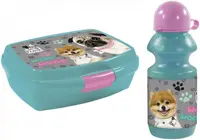 Set Derform Woof woof, sticlă și cutie pentru mâncare