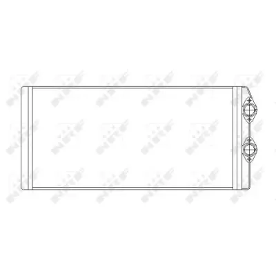 Schimbator caldura, incalzire habitaclu NRF 53545
