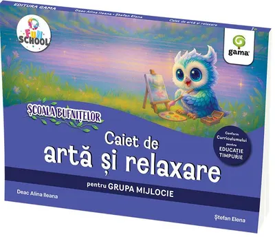 Caiet de artă și relaxare pentru grupa mijlocie - Paperback brosat