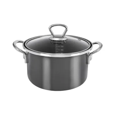 Oală cu capac smalțuită 1,75 l Metalic – Orion