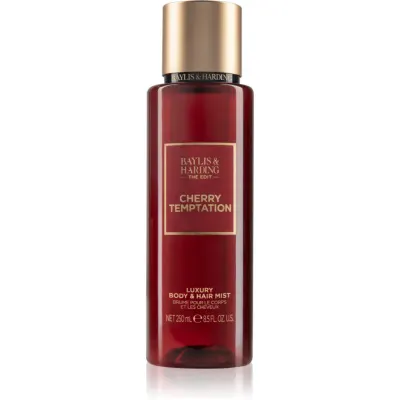 Baylis & Harding The Edit Cherry Temptation spray de corp parfumat pentru femei Cherry, Jasmin & Sandalwood 250 ml