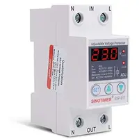Releu de protectie tensiune monofazic, Sinotimer, 40A, ecran digital LED, recuperare automata, SVP-912-40A